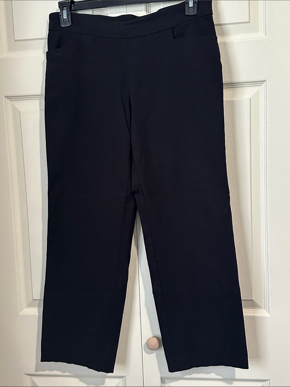 Time and Tru Black Cropped Ankle Pants petite 12-14